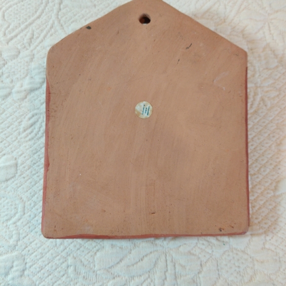 Nativity Wall Plaque Terra Cotta Pottery Handmade In Perú By B. Luck Vintage - Picture 5 of 8